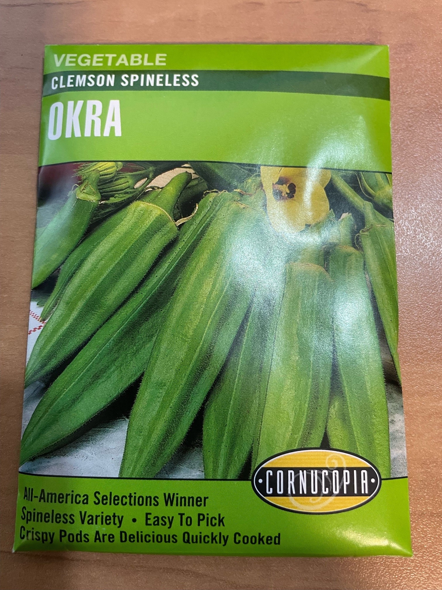 50 Semi Di Okra Clemson Spineless: Abelmoschus Esculentus, Verdura Da Coltivare