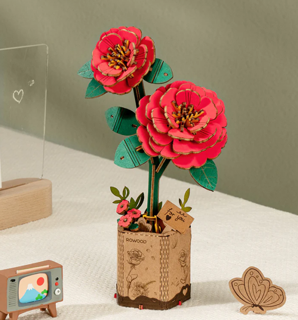 Rowood 3D DIY Camellia Puzzle